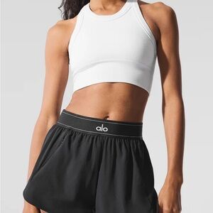 ALO Yoga Seamless Delight High Neck Bra in White